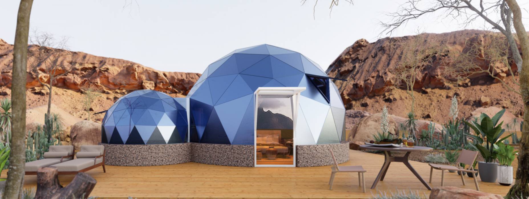 法库县球形智能光伏玻璃星空房